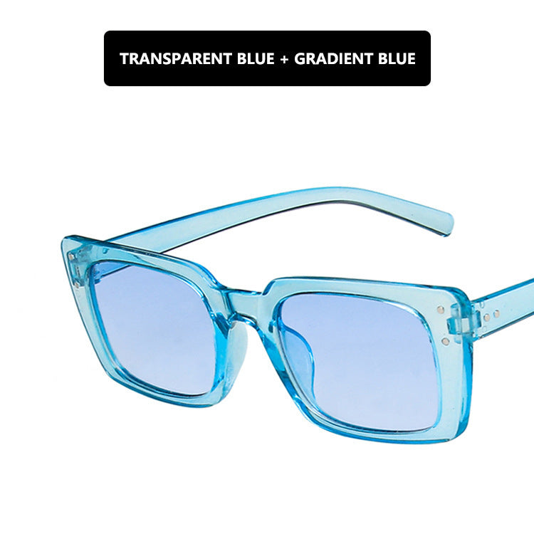 Gafas de sol cuadradas con montura estrecha para uñas UV400