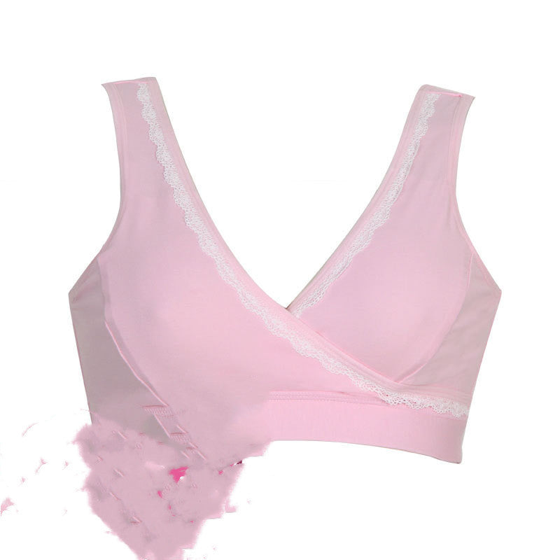 Soutien-gorge d'allaitement croisé en coton printemps-été