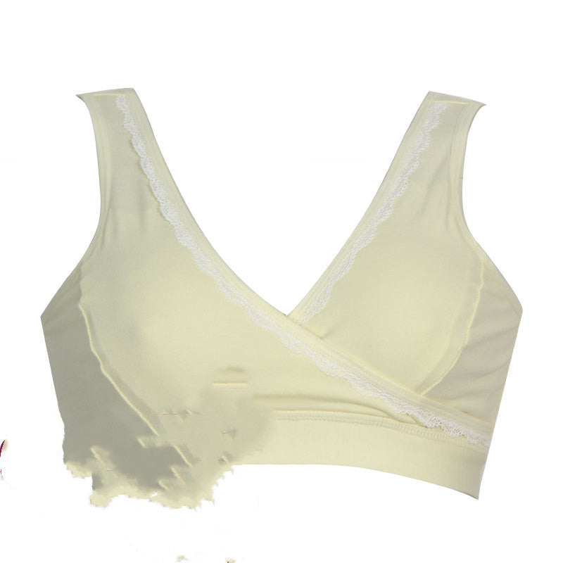 Soutien-gorge d'allaitement croisé en coton printemps-été