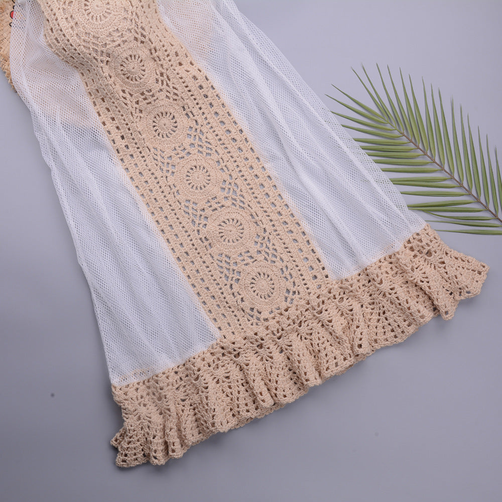Jupe une pièce en crochet fait main pour maillot de bain