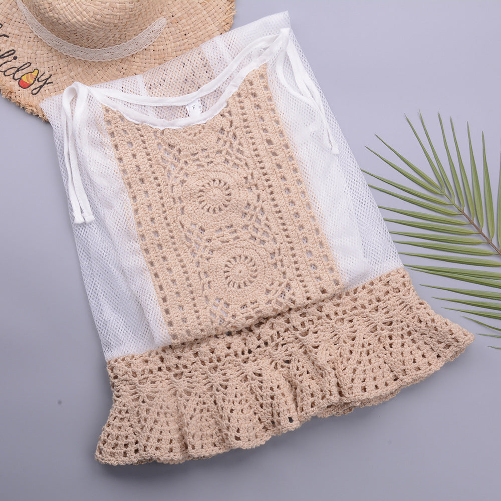 Jupe une pièce en crochet fait main pour maillot de bain