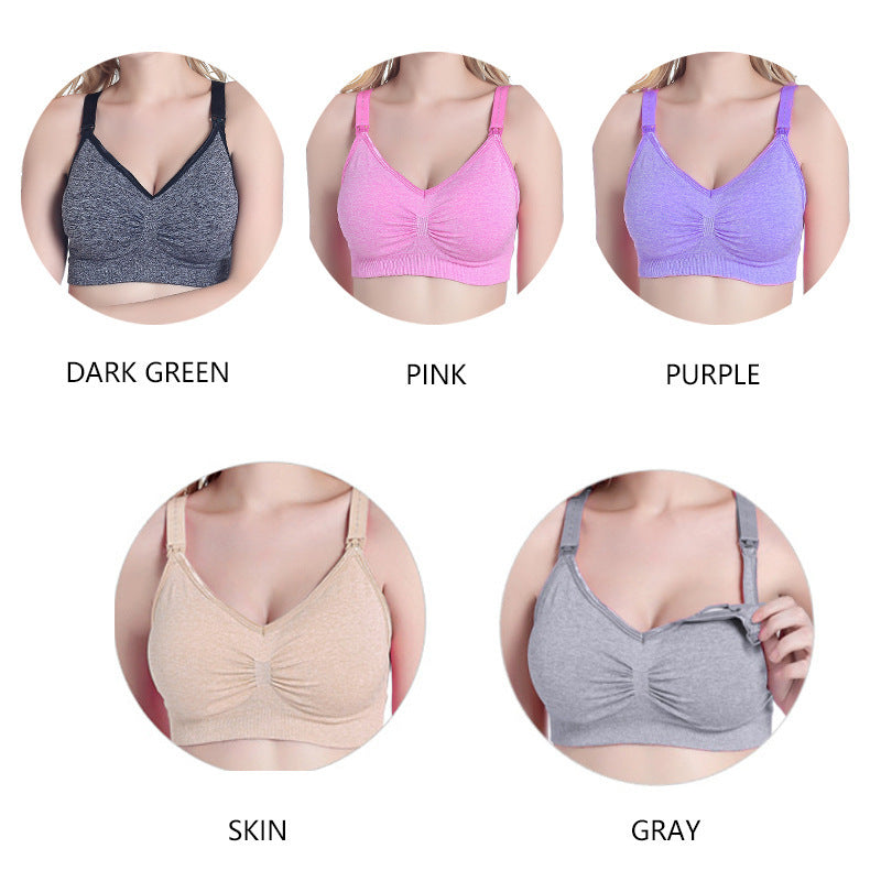 Soutien-gorge d'allaitement surdimensionné sans anneaux en acier