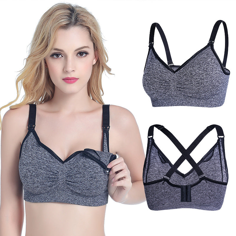 Soutien-gorge d'allaitement surdimensionné sans anneaux en acier