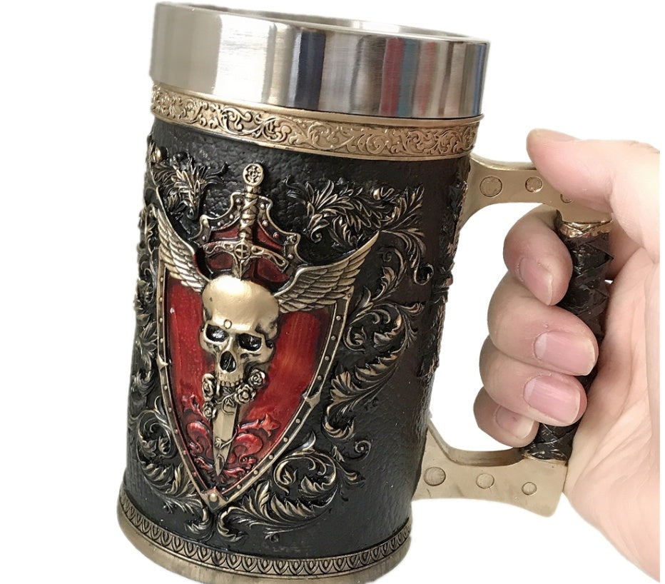Verre à liqueur en acier inoxydable, verre à vin, gobelet de commerce intérieur, verre à bière, jeu