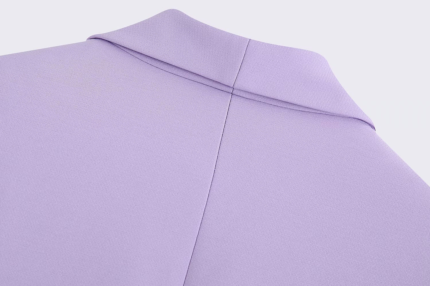 Veste de costume croisée ample et fine à la mode française