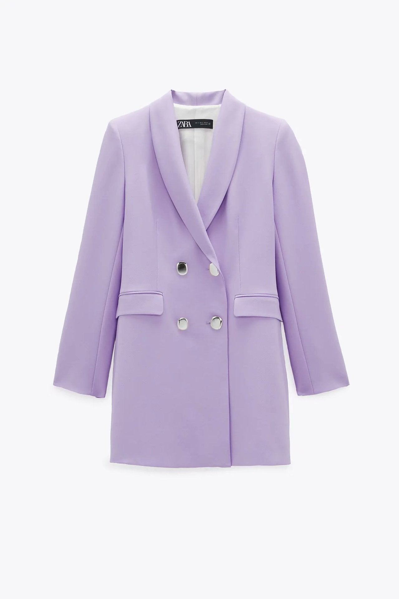 Veste de costume croisée ample et fine à la mode française
