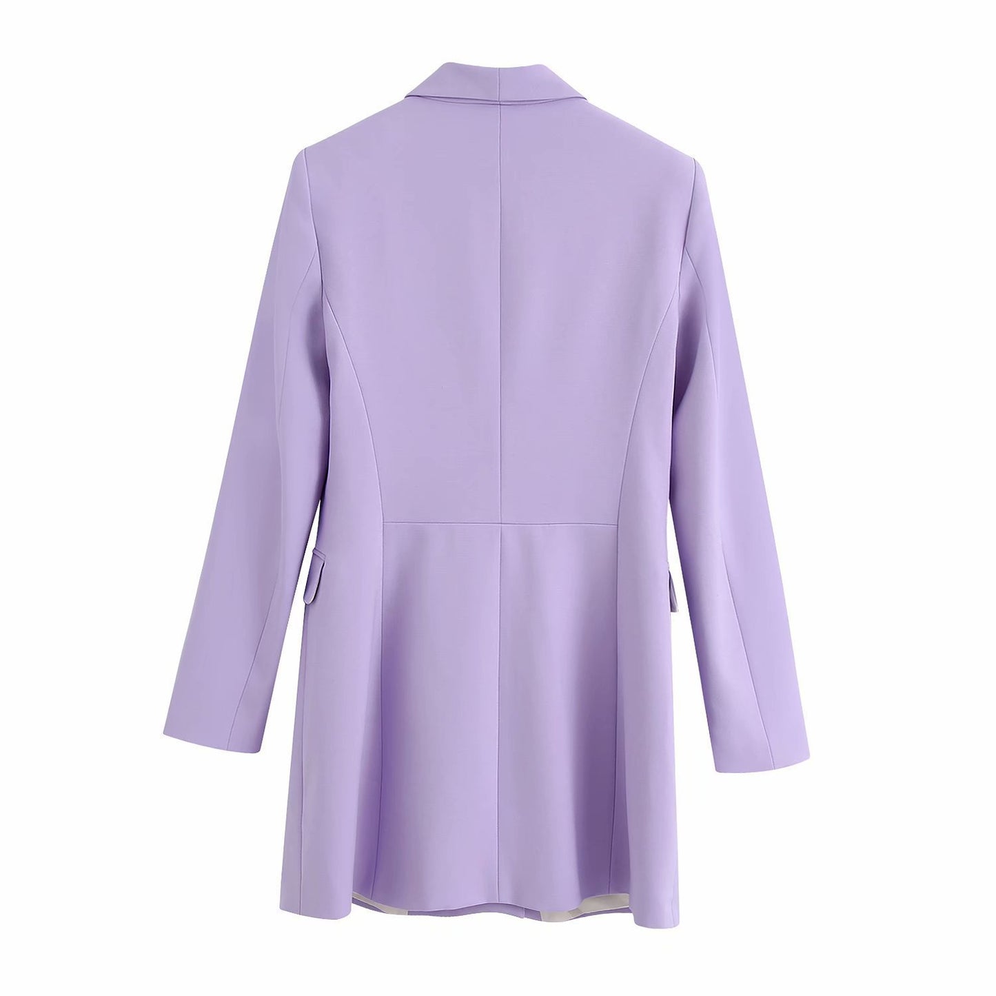 Veste de costume croisée ample et fine à la mode française