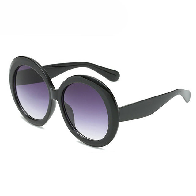 Gafas de sol con montura redonda, gafas de sol para mujer
