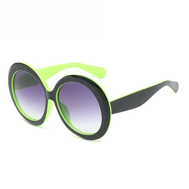Gafas de sol con montura redonda, gafas de sol para mujer