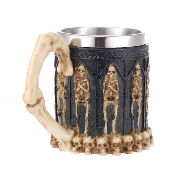 Taza de vino con forma de calavera, resina, regalo personalizado, decoración del hogar, bar de cerveza
