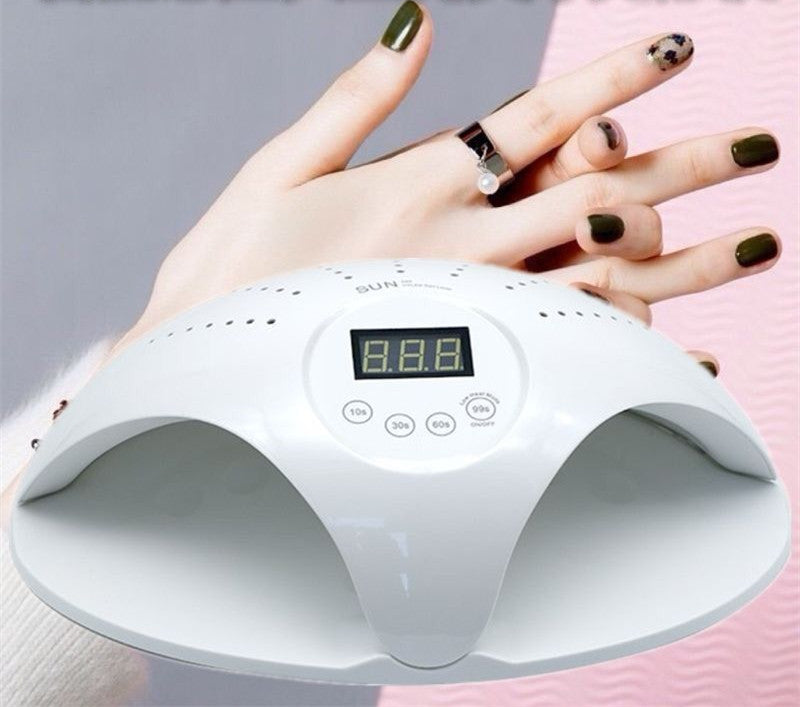 Lampe de luminothérapie double pour nail art, vernis à ongles, colle, sèche-mains