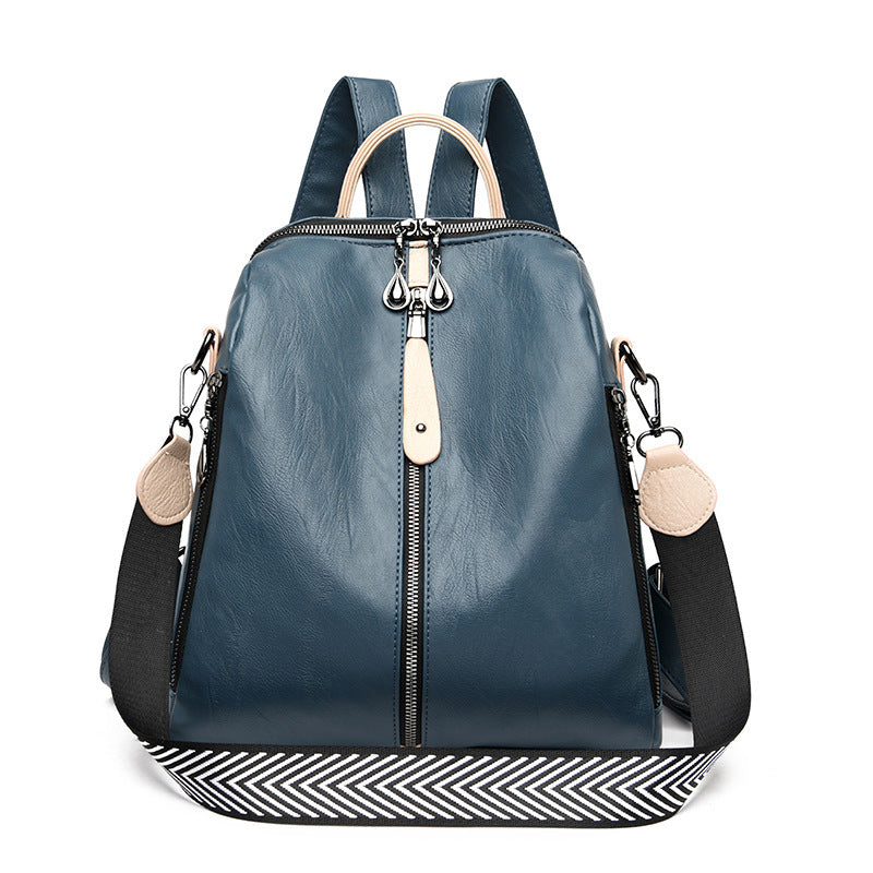 Nuevas mochilas para mujer, mochilas de cuero suave, moda