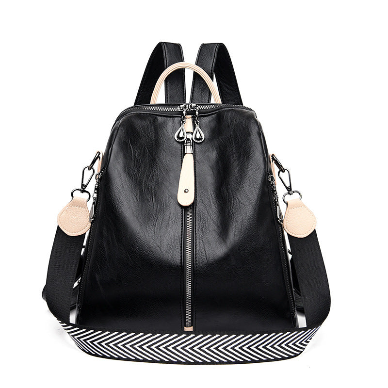 Nuevas mochilas para mujer, mochilas de cuero suave, moda