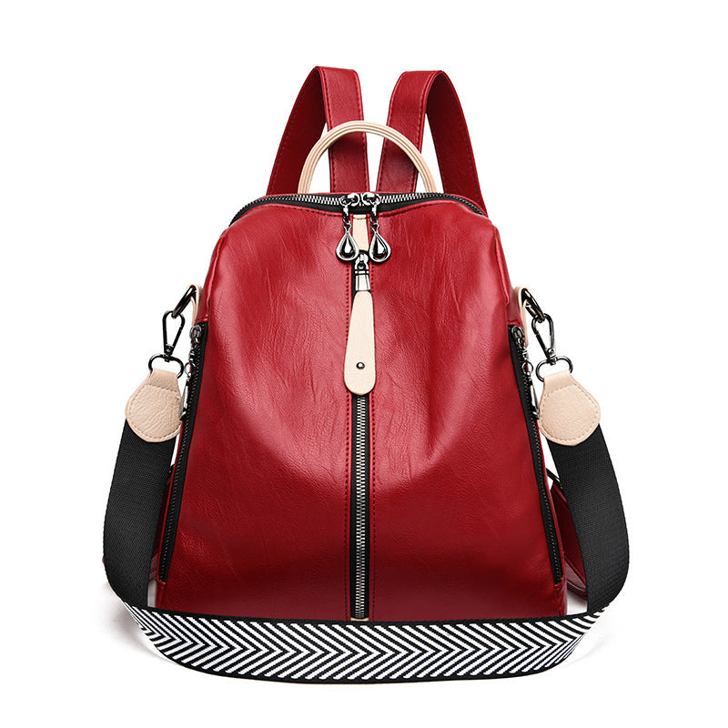 Nuevas mochilas para mujer, mochilas de cuero suave, moda