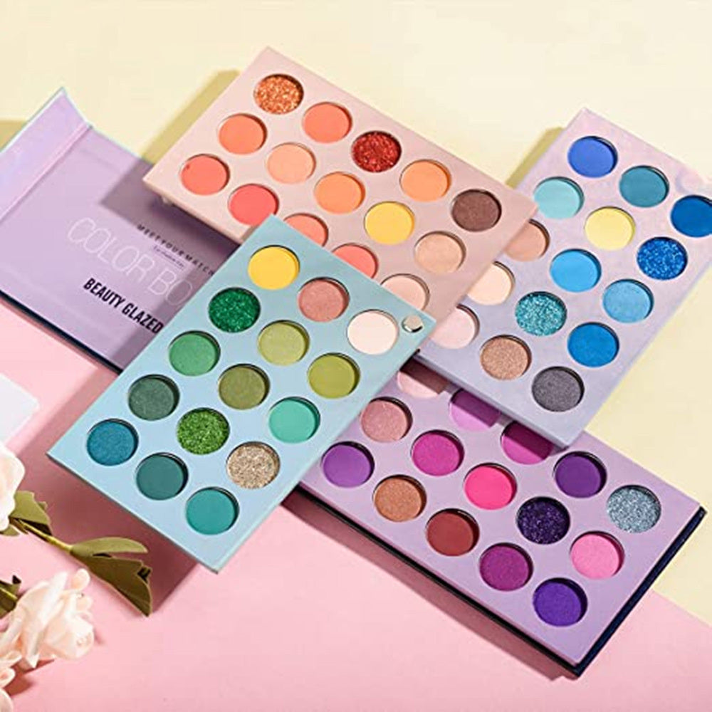 Paleta de sombras de ojos Earth Matte Pearlescent de 15 colores
