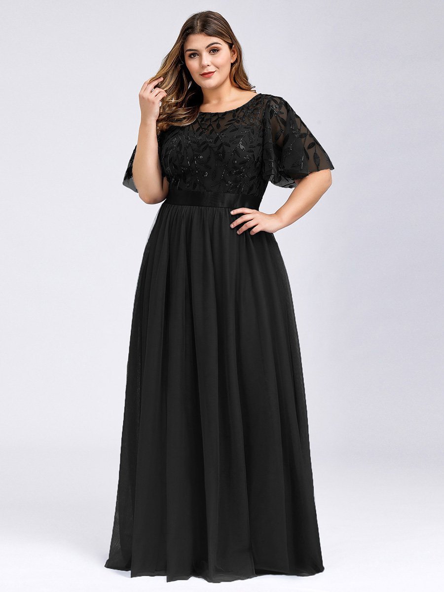 Bridesmaid Dress Sequin Mesh Evening Dress