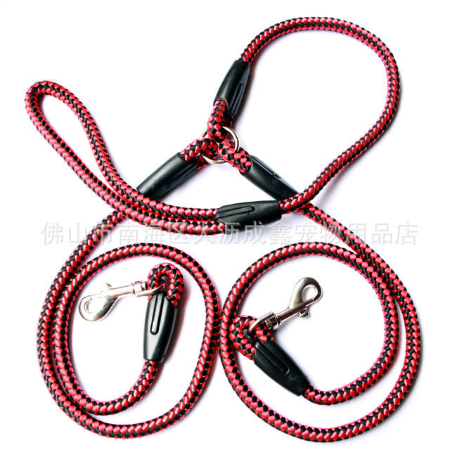 Cuerda de tracción de doble extremo para perro, suministros para mascotas, Collar para perro