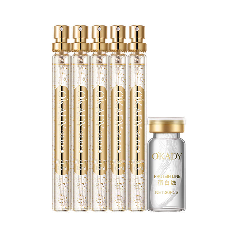 Coffret lissant aux peptides protéiques Opel Gold, hydratant et sculptant les lignes, estompe les ridules