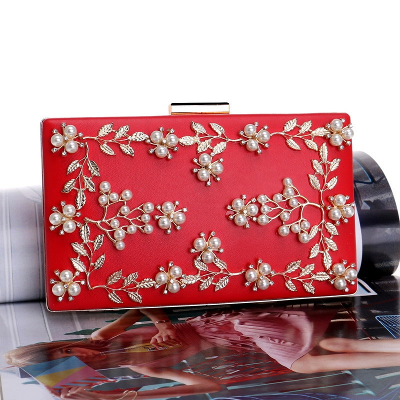Bolso de mano Bolso de noche Bolso de noche de flores para banquete femenino