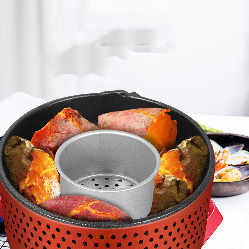 Parrilla de carbón para barbacoa multifuncional para asar Shabu para el hogar