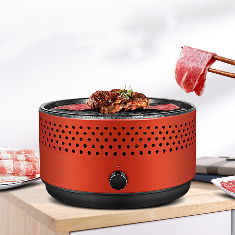 Parrilla de carbón para barbacoa multifuncional para asar Shabu para el hogar