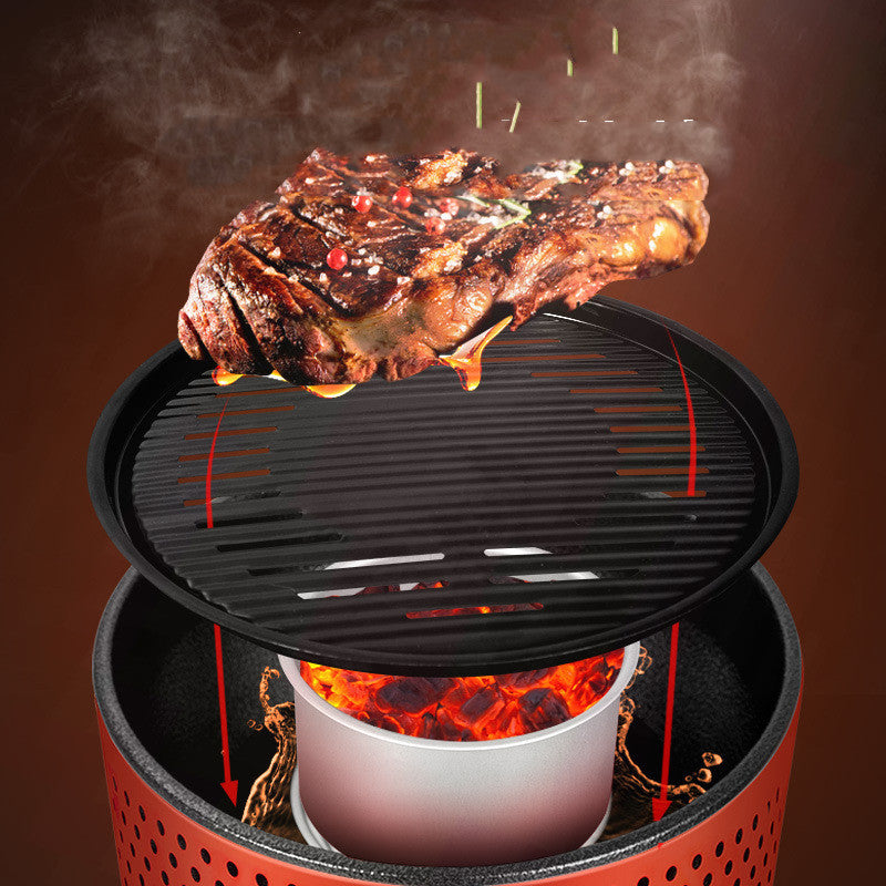 Parrilla de carbón para barbacoa multifuncional para asar Shabu para el hogar