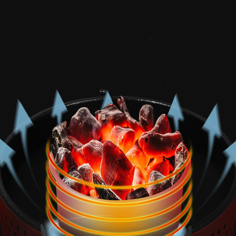 Parrilla de carbón para barbacoa multifuncional para asar Shabu para el hogar