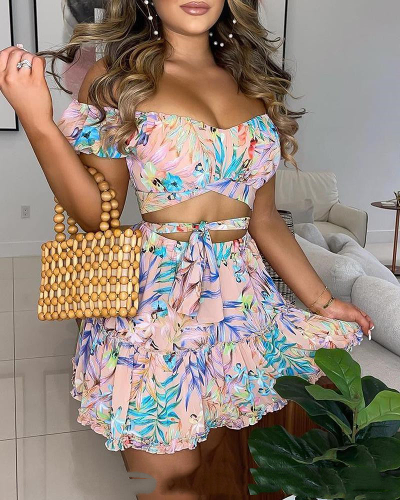 Nouvelle robe à imprimé floral pour femme