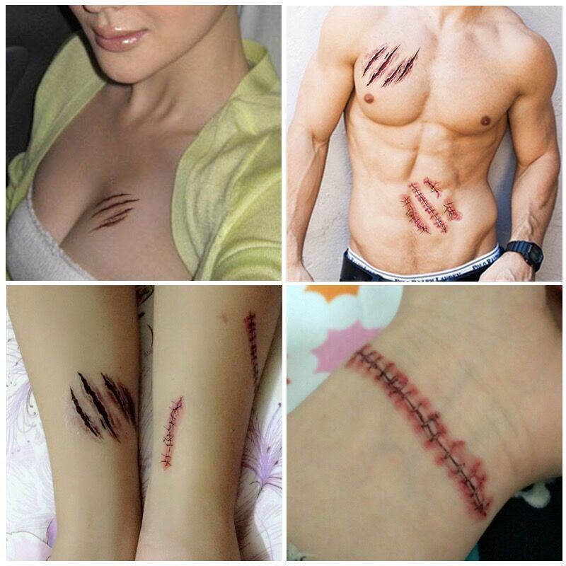 Autocollants de tatouage d'Halloween
