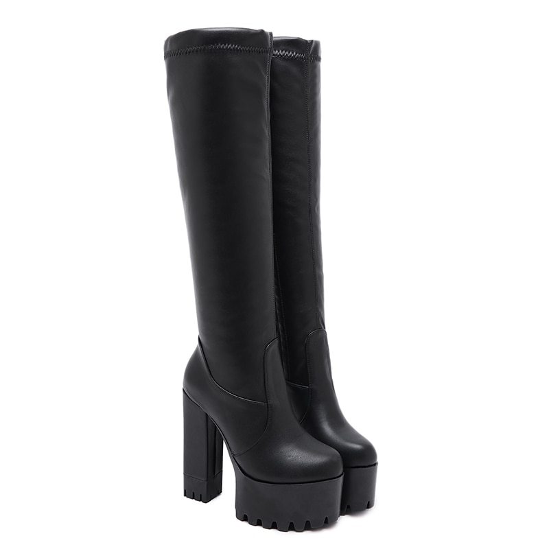 Botas hasta la rodilla para mujer Botas hasta el muslo para mujer Botas elásticas para zapatos
