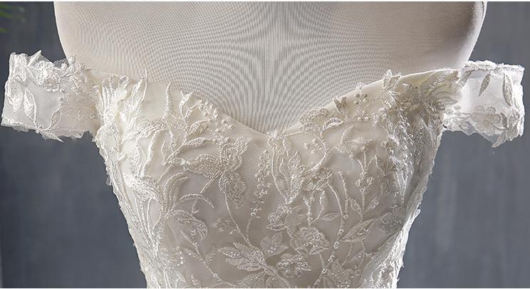 Vestido de novia ligero de sirena Falda con cola de encaje
