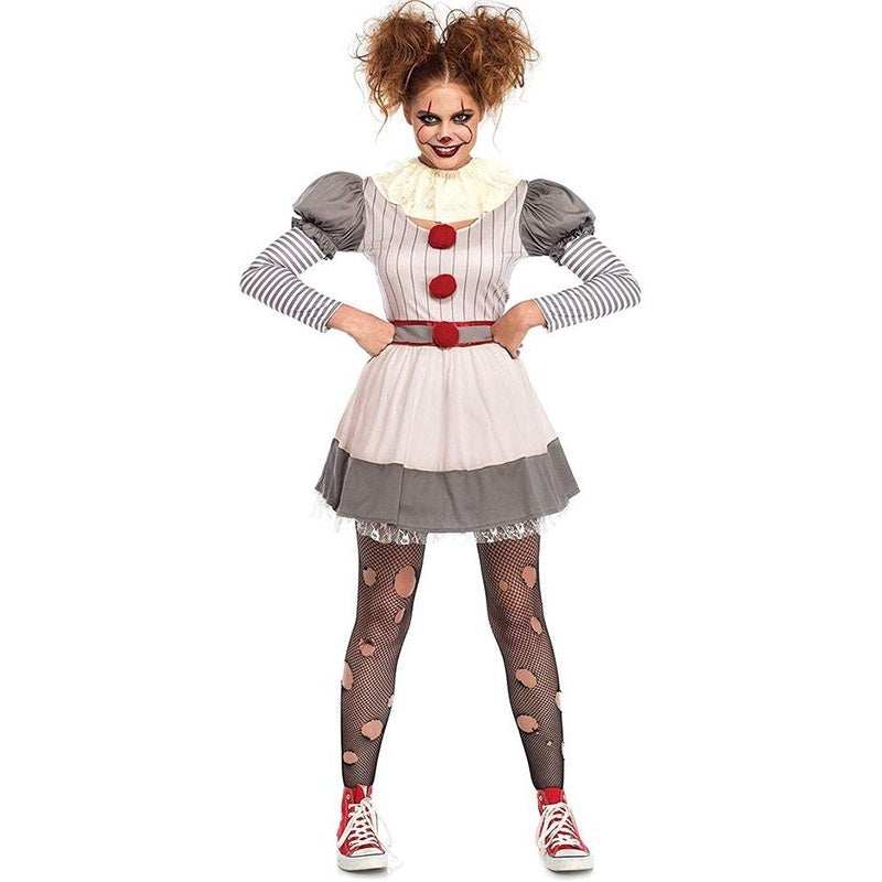 Disfraz de payaso de película de terror y suspenso para Halloween