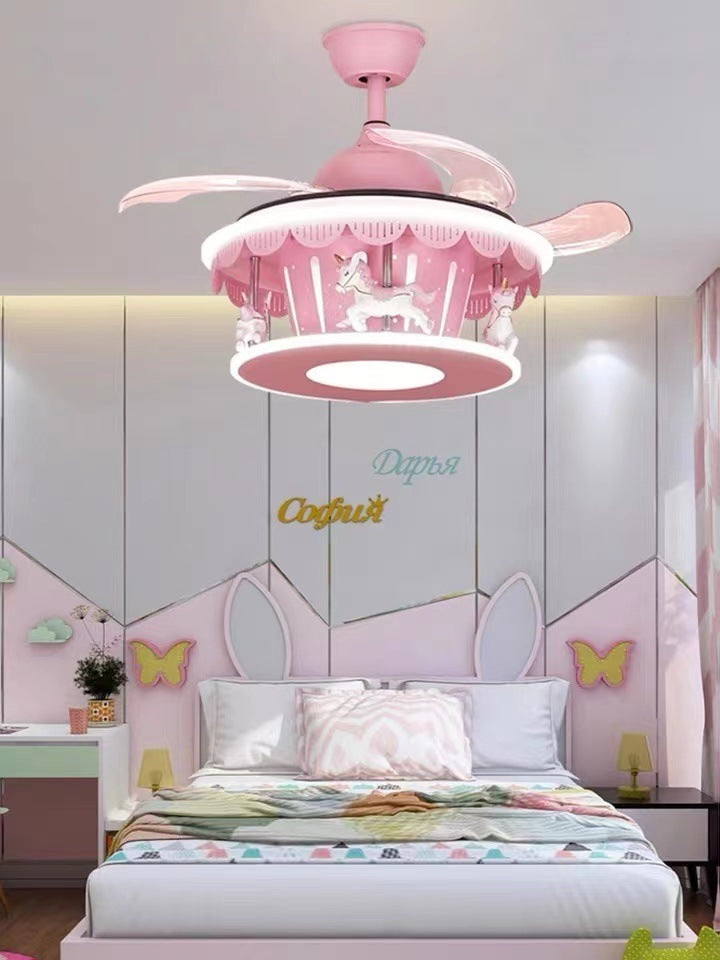Plafonnier rotatif pour chambre d'enfant ou de fille