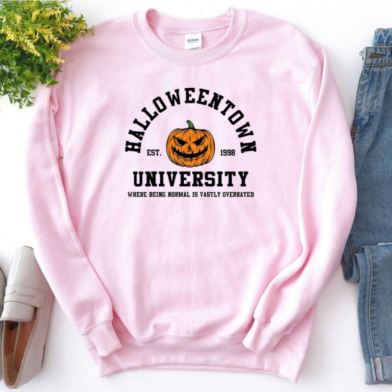Sweat-shirt rétro d'Halloween pour femme