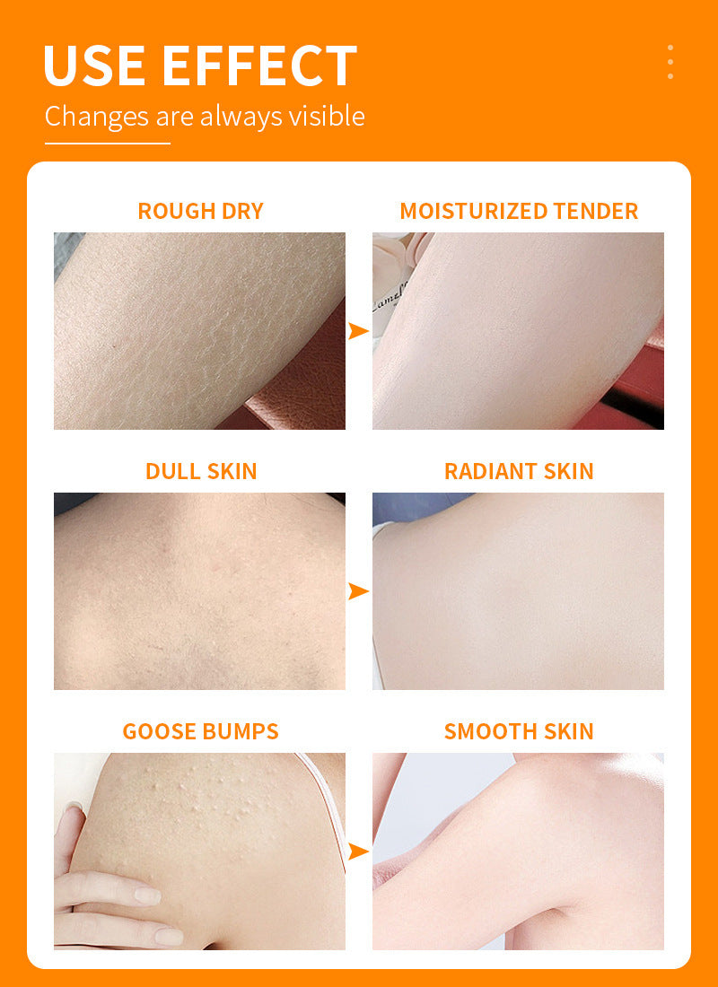 Lotion corporelle hydratante et éclaircissante à la vitamine C