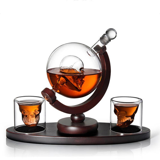 Bouteille de vin artisanale en verre