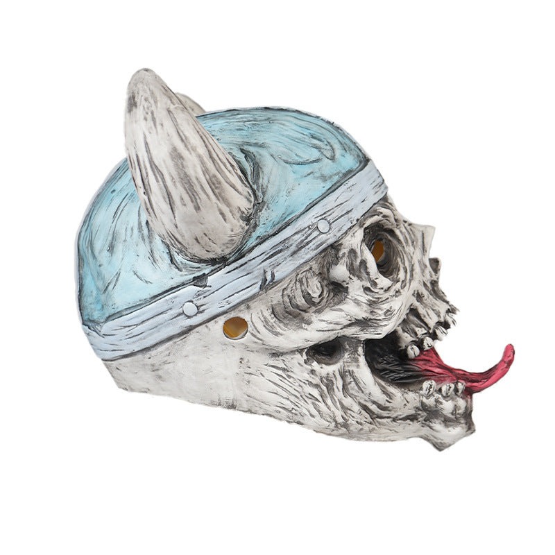 Masque viking laid en latex pour Halloween