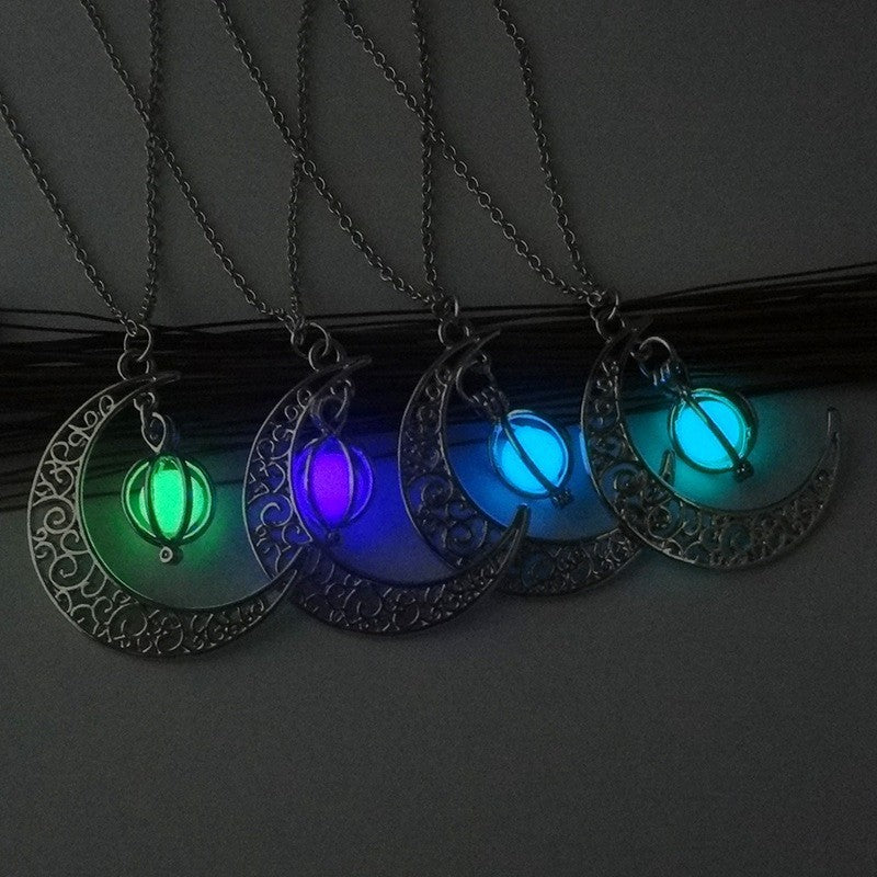 Collier pendentif lumineux en pierre naturelle brillante pour femme, bijou tendance, idéal comme cadeau