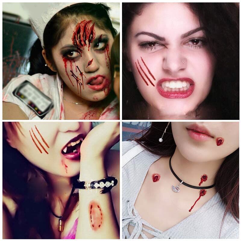 Autocollants de tatouage d'Halloween