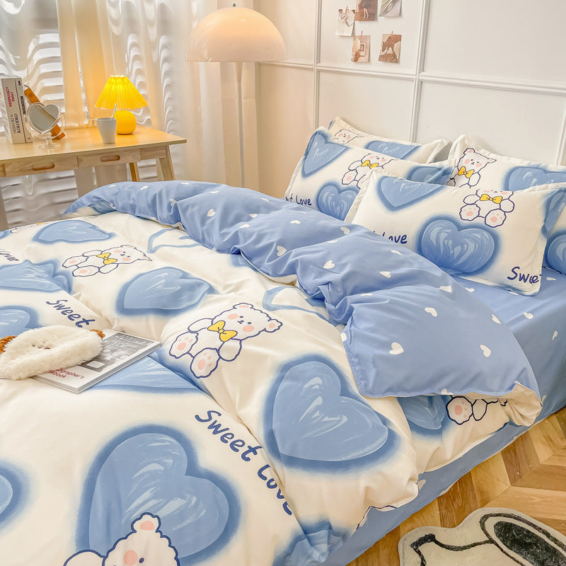 Ropa de cama Juego de edredones lavados de verano Sábanas