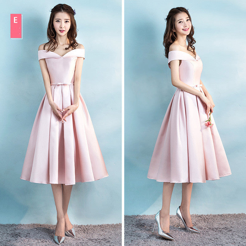 One-shoulder Satin Evening Dress