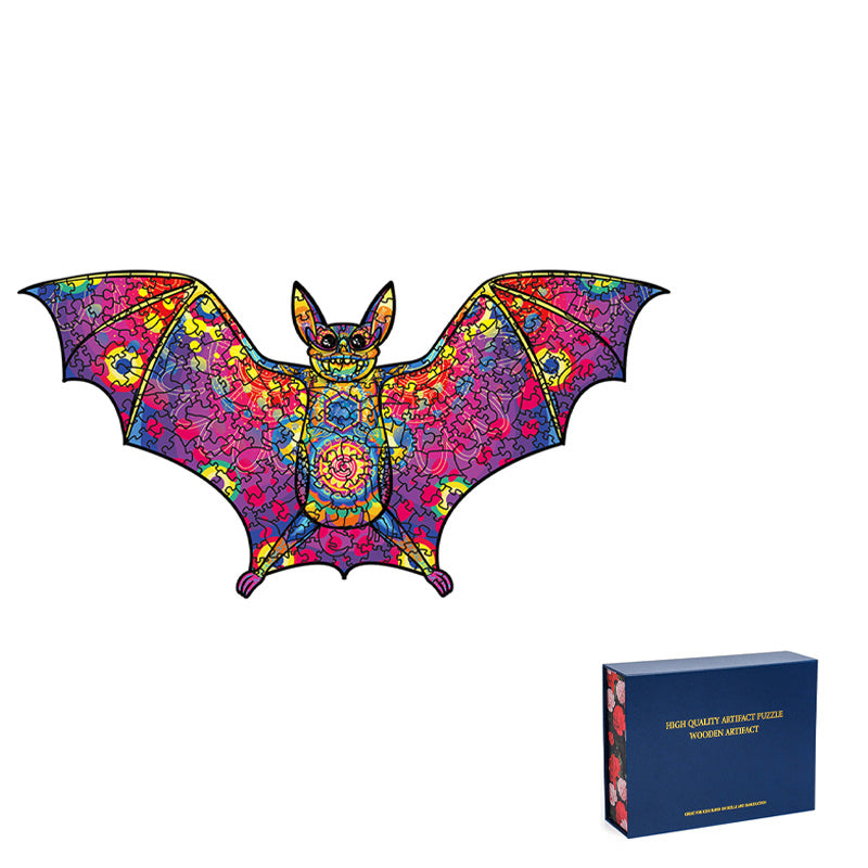 Puzzle animal en bois extraterrestre d'Halloween