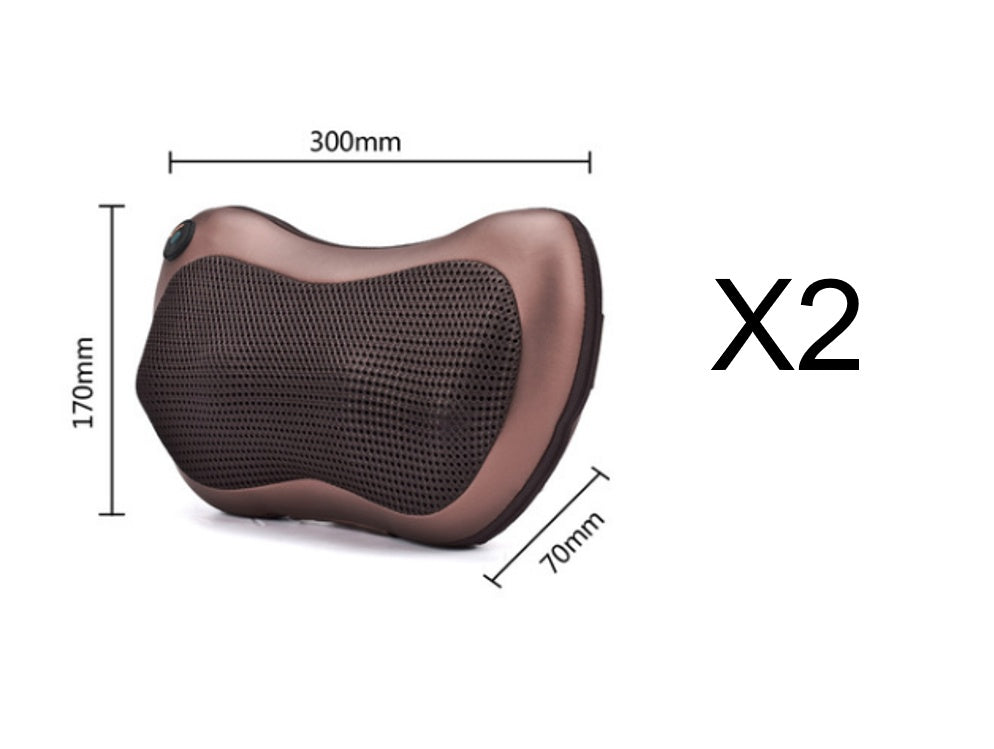 Almohada de masaje multifuncional eléctrica, dispositivo de relajación de cintura y espalda