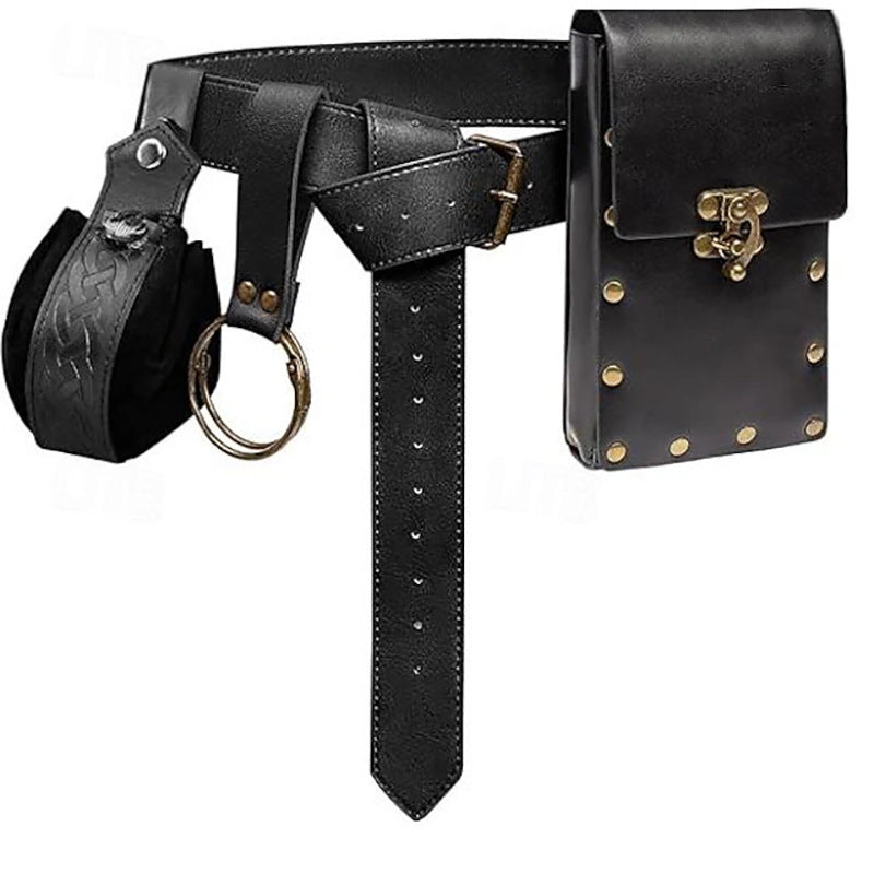 Sac pour téléphone portable Steampunk, accessoires de costume pour jeux de rôle