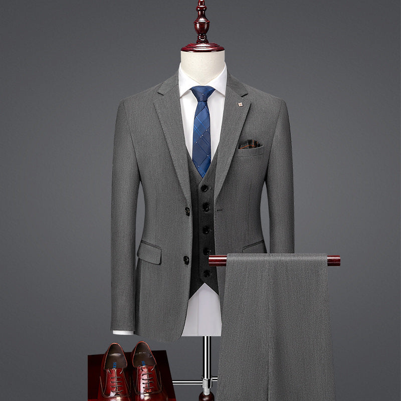 Beau costume slim fit de style britannique pour le travail, tenue formelle