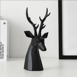 Adornos artísticos con forma de cabeza de ciervo