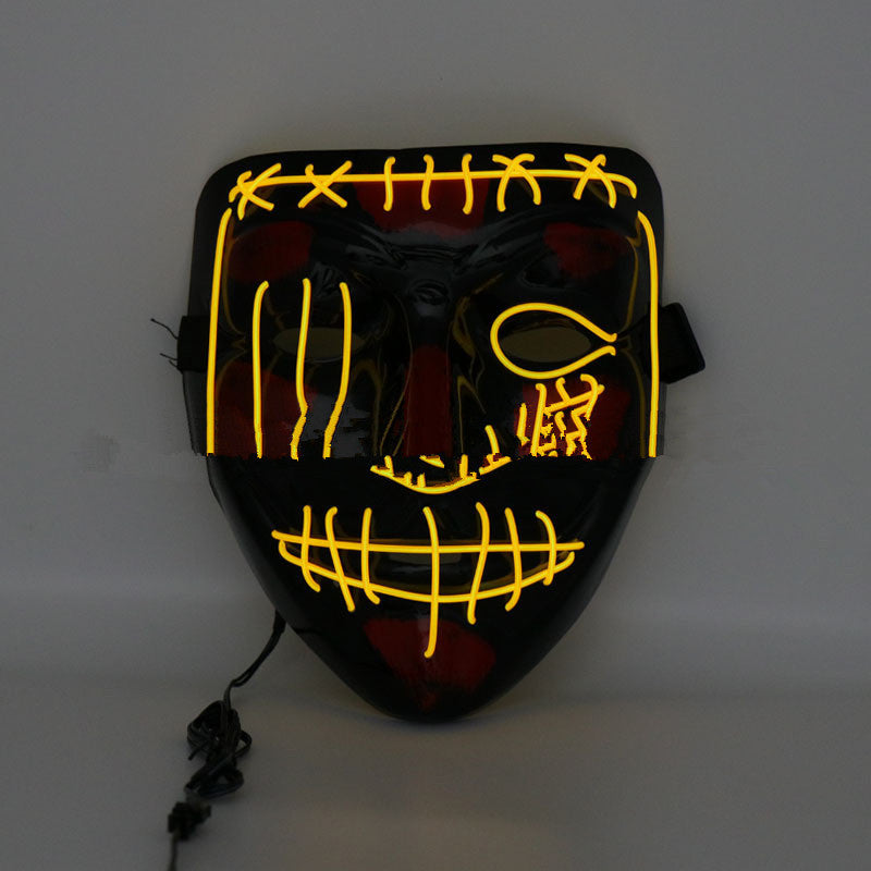 Cagoule effrayante à LED pour Halloween