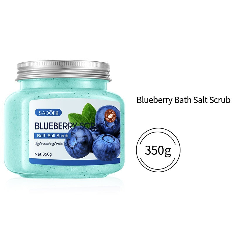 Crème exfoliante aux sels de bain aux fruits pour le corps