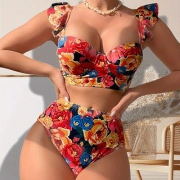 Traje de baño Huludao con bikini y tirantes ajustados