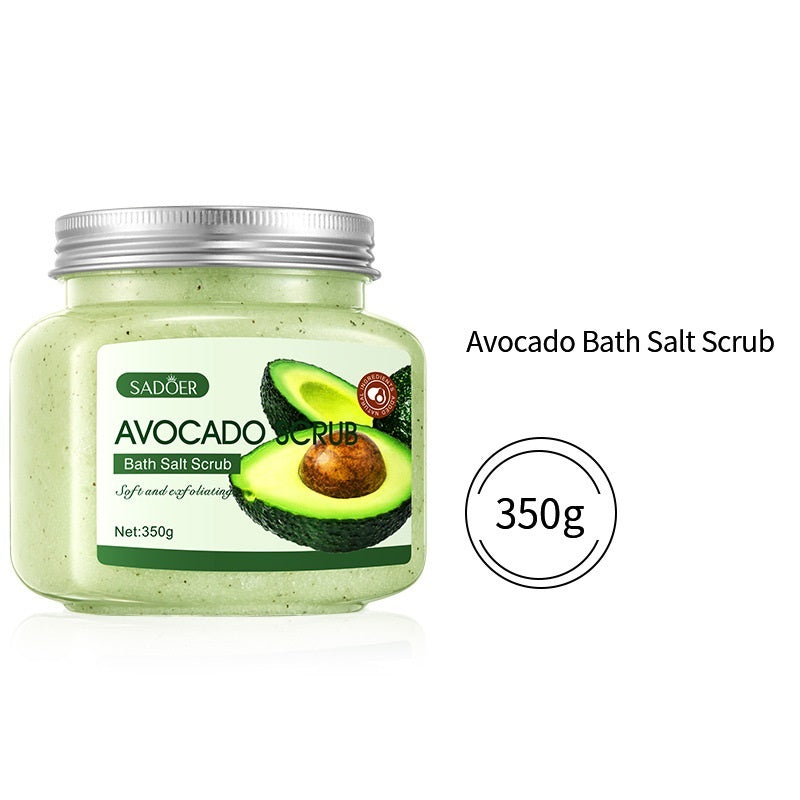Crème exfoliante aux sels de bain aux fruits pour le corps